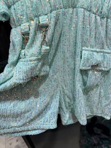 Sparkly Blue Sequined Dress