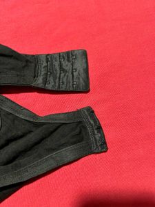 M&amp;S Black Full Coverage Bra – 42DD