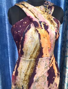 Unique Abstract Print Bodycon Dress