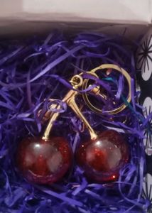 Cute Cherry Keychain Set