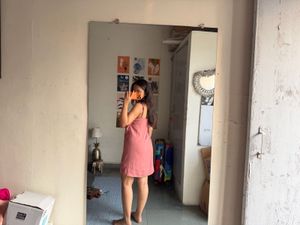 Cute Pink Wrap Dress