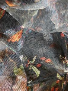Floral Mesh Long Sleeve Top