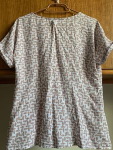 Cute Button-Down Tunic Top