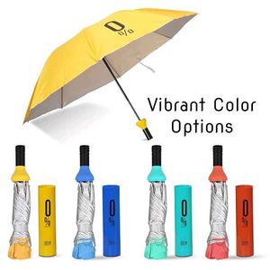 Yellow Wine Bottle Umbrella