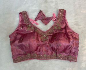 Embroidered Sleeveless Rose Blouse