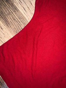 Vibrant Red Casual Crop Top