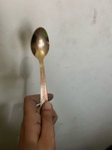 Vintage Gold-Plated Spoons Set