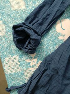 Blue Cotton Kurta