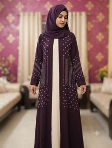 Elegant Embellished Abaya Gown