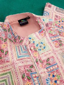 Embroidered Silk Kurta for Men 40Size