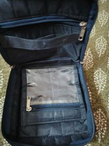 Quilted Pouch with Floral Applique