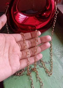 Shiny Red Handbag