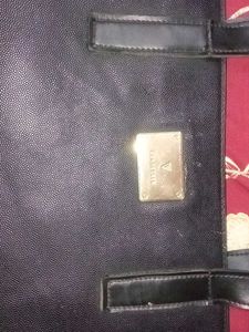 Classic Black Faux Leather Tote Bag