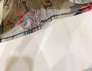 Chic Layered Floral Print Top