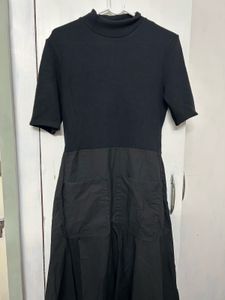 Zara Black Dress with Unique Texture