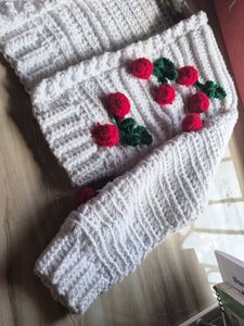 handmade Cherry cardigan  with bandana free