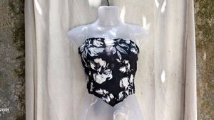 I. Floral Print Halter Top