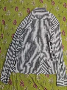 Men's Striped Button-Up Shirt