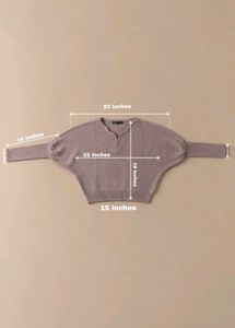 TAUPE PUFF SLEEVE KNIT CROPPED SWEATER