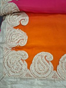 Double Shaded Saree With Blouse