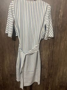 Striped Tie-Waist Dress