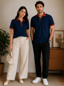 Classic Navy & Burgundy Polo Shirts