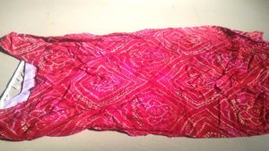 Vibrant Red Bandhani Dupatta