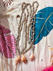 Boho Shell Necklace Set