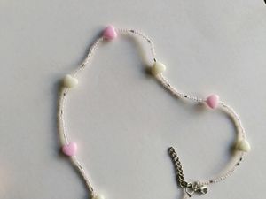 Y2K pink Heart Choker