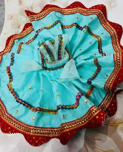 Laddu Gopal Fancy Dress Fabric Net