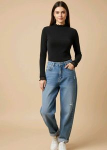 Fit Black Stretch Top