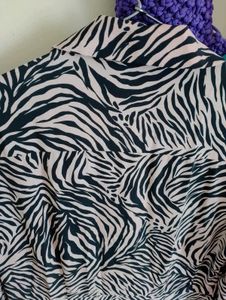 Topshop Zebra Print Mexi Dress