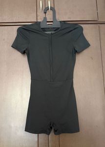 Women's Black Short Jumpsuit