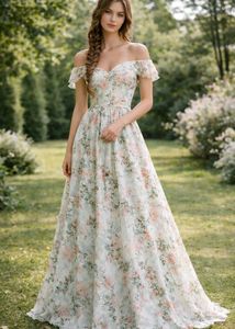 Floral Chiffon Maxi Dress