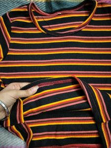 Striped Cropped Top