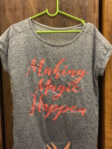 Grey "Making Magic Happen" Graphic Tee