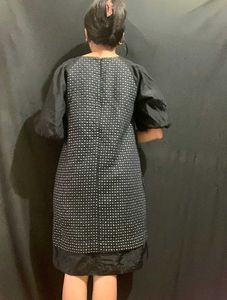 y2k gothic polka dot bow Dress🗝️🦢