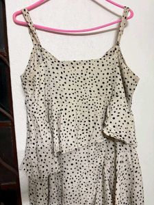 Chic Vintage style Polka Dot Ruffle Dress🤍