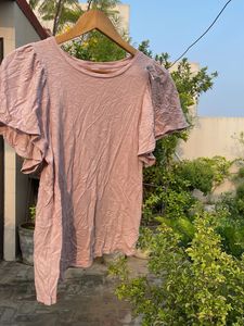 Chic Dusty Rose Puff Sleeve Top