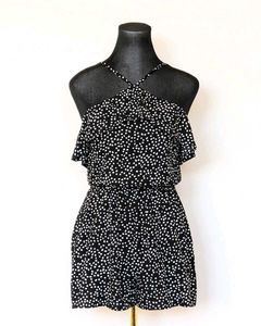 H&M Black & White Polka Dot Romper