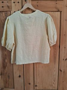 Chic Puff Sleeve Textured Top