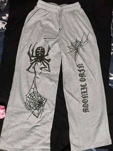 Spider Web Graphic Sweatpants
