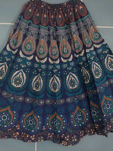 Bohemian Print Maxi Skirt