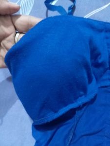 Royal Blue Ruched Corset Top