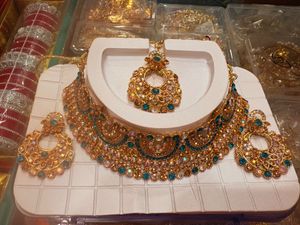 Exquisite Gold Plated Kundan Jewellery Set