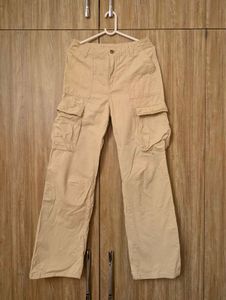 Beige Cargo Pants