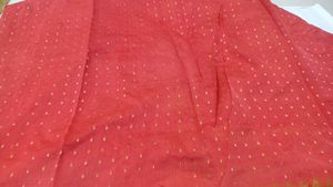 Beautiful Red Saree with Golden Border