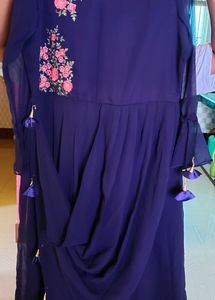 Beautiful Nevy 💙 Blue Colour Gown 😍😍