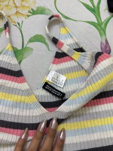 Striped Knit Camisole Top