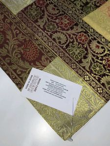 Brocade silk ethnic table runner 16*60 inches